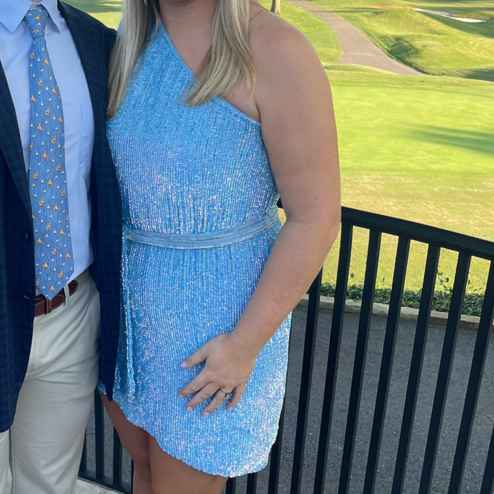 Retrofete Sparkling Light Blue Dress